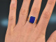 Um 1980! Hochwertiger Wappen Siegel Ring mit Lapislazuli Gold 585