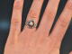 Um 1800! Historischer Ring mit Diamantrosen Gold 585