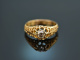 Um 1890! Historischer Ring mit Diamantrose Gold 750