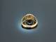 Um 1890! Historischer Ring mit Diamantrose Gold 750