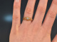 Um 1890! Historischer Ring mit Diamantrose Gold 750