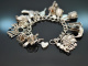 Birmingham 1979! H&uuml;bsches Bettelarmband mit 19 Charms Silber 925