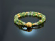 Hopeful Green! Fancy Armband Peridot Tsavorith und Grüner Achat Silber 925 vergoldet
