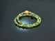 Hopeful Green! Fancy Armband Peridot Tsavorith und Gr&uuml;ner Achat Silber 925 vergoldet