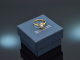 Um 1900! Historischer Ring mit Halbperle und Diamantrosen Gold 585