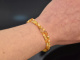 Golden Hour! Fancy Armband 2reihig Citrin Calcit Silber 925 vergoldet