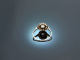 Um 1910! Historischer Ring mit Diamant Rosen 0,9 ct Gold 585