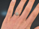 Um 1910! Historischer Ring mit Diamant Rosen 0,9 ct Gold 585