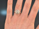 Wien um 1890! Ring mit Diamantrosen ca. 1,5 ct Gelb Gold 750