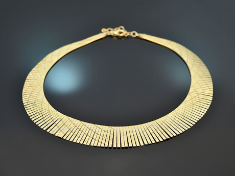 Cleopatra Style! Schicke Vintage Kette Silber 925 vergoldet