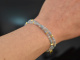 Sea Blue! Fancy Armband aus Aquamarin Apatit Angelit Silber 925 vergoldet