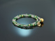 Rosemary! Zweireihiges Fancy Armband mit Jade Aventurin und Rosenquarz Silber 925 vergoldet