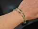 Rosemary! Zweireihiges Fancy Armband mit Jade Aventurin und Rosenquarz Silber 925 vergoldet