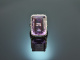 Big Violet! Gro&szlig;er Amethyst Ring mit Brillanten Wei&szlig; Gold 750