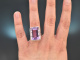 Big Violet! Gro&szlig;er Amethyst Ring mit Brillanten Wei&szlig; Gold 750