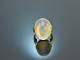 Um 1990! Imposanter Ring mit feinstem Mondstein Gold 750