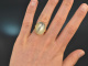 Um 1990! Imposanter Ring mit feinstem Mondstein Gold 750