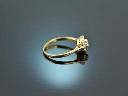 England um 1910! Daisy Ring mit Altschliffdiamanten 0,45...