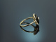 Um 1910! Historischer Ring mit Diamantrose und Onyx Gold 585