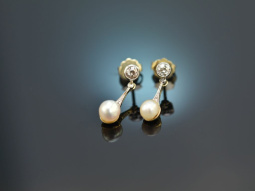 Von 1910! Belle &Eacute;poque Ohrringe mit Diamanten und...