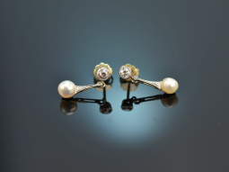 Von 1910! Belle &Eacute;poque Ohrringe mit Diamanten und...