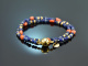 Ancient Chic! Fancy Armband Sodalith Lapislazuli Saphir Koralle Silber 925 vergoldet