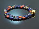 Ancient Chic! Fancy Armband Sodalith Lapislazuli Saphir Koralle Silber 925 vergoldet