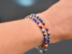 Ancient Chic! Fancy Armband Sodalith Lapislazuli Saphir Koralle Silber 925 vergoldet