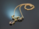 England um 1905! Sch&ouml;nes Suffragetten Collier mit Amethyst Peridot und Saatperlen Gold 625
