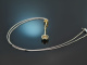 Um 1915! Edles Lavalire Collier mit Altschliff Diamanten Gold 585 Platin und Silber