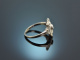 Um 1920! Art Deco Diamant Ring Weiß Gold 750