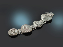 Um 1960! Seltenes gro&szlig;es Blachian Trachten Armband...