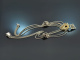Around 1960! Beautiful traditional costume necklace with garnets silver 835