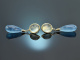 Soft Blue! Feine groe Aquamarin Tropfen Ohrringe Gold 585