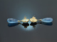 Soft Blue! Feine groe Aquamarin Tropfen Ohrringe Gold 585