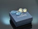 Soft Blue! Feine groe Aquamarin Tropfen Ohrringe Gold 585