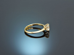 Fine Diamond! Edler Brillant Solit&auml;r Ring 1,146 Carat E/VS2 Gold 750