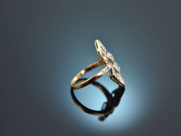 Um 1920! Edler Art Deco Ring mit Diamanten ca. 0,7 Carat Gold 750