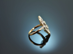 Um 1920! Edler Art Deco Ring mit Diamanten ca. 0,7 Carat...