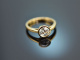 Um 1910! Ring mit Solitär Altschliff Diamant 1,33 Carat Gold 750