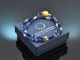 Blue Tones! Fancy Armband mit Saphir Sodalith Lapislazuli Silber 925 vergoldet