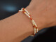 Tiny Pearls! Fancy Armband mit Koralle und Zuchtperlen Silber 925 vergoldet