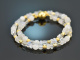 Icy Sparkle! Fancy Armband mit Weier Jade Labradorit Bergkristall Silber 925 vergoldet