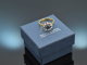 Um 1970! Klassischer Saphir Brillant Ring Gold 585