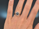 Um 1970! Klassischer Saphir Brillant Ring Gold 585