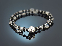 Gleaming Black! Fancy Armband mit Onyx und Labradorit...