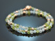 Milky Green! Fancy Armband Peridot Tsavorit Aquamarin Angelit Silber 925 ros vergoldet