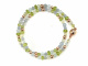 Milky Green! Fancy Armband Peridot Tsavorit Aquamarin Angelit Silber 925 ros vergoldet