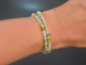 Milky Green! Fancy Armband Peridot Tsavorit Aquamarin Angelit Silber 925 ros&eacute; vergoldet