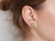 Sparkling Green! Ohrringe mit Turmalinen und Diamanten Gold 750